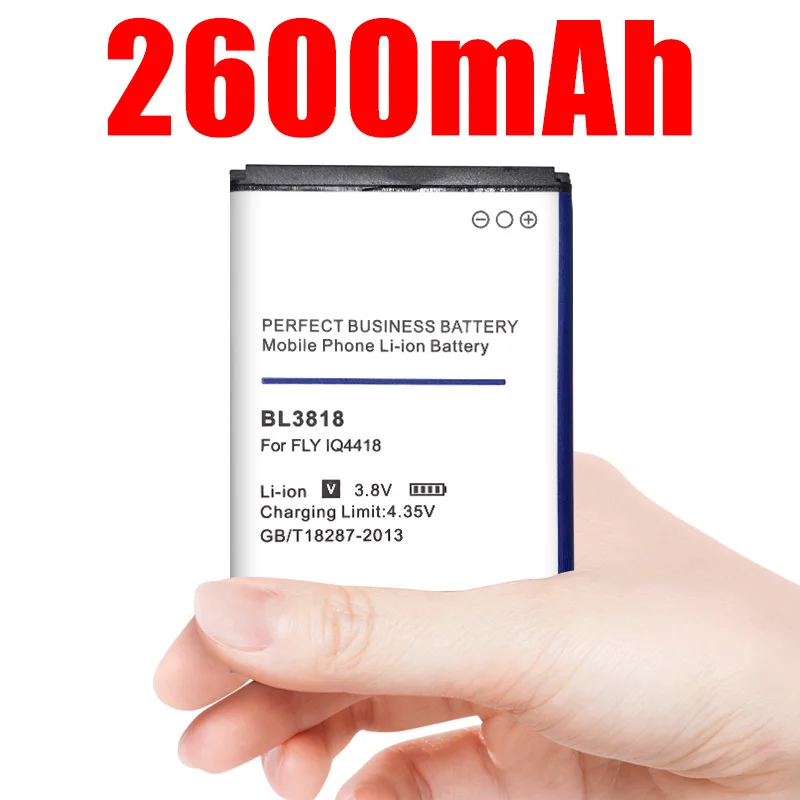 Новый литий-ионный аккумулятор Bl3818 2600 мАч для Телефона Fly Iq4418 | Мобильные телефоны