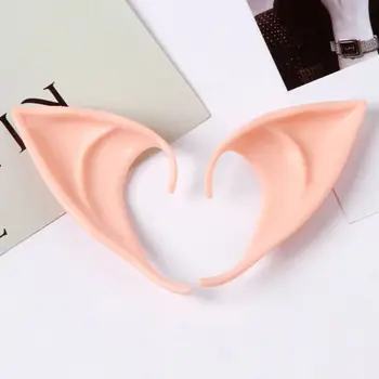

1 Pair Latex Elf Ears Pointed Cosplay Mask Halloween Masquerade Party Costumes 23GE