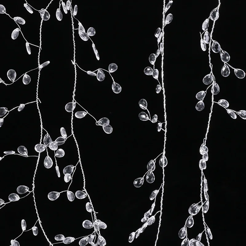 Acrylic Crystal Bead Decor DIY Acrylic Crystal Beads Curtain Garland Wedding Decorations Branch String Crystal Bead Party Decor Wedding Party Supplies