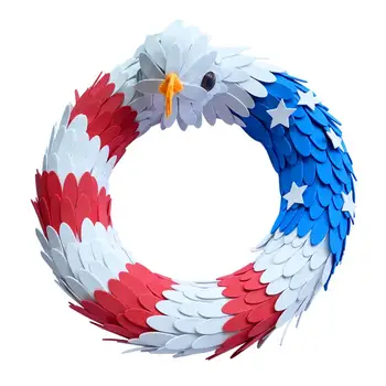 

American Eagle Wreath Patriotic Wreath Front Door Decoration Patriotic Eagle