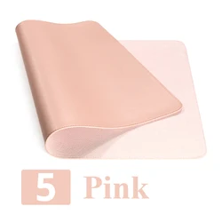 Portable Waterproof PU Leather Desk Mat - Large Single-Sided Mouse Pad - 80 X 40 CM (Pink)