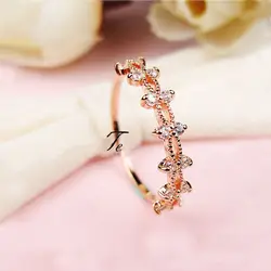 Элегантное и сексуальное женское кружевное кольцо с Циркон высокого качества CZ очаровательные ювелирные изделия вечерние ювелирные