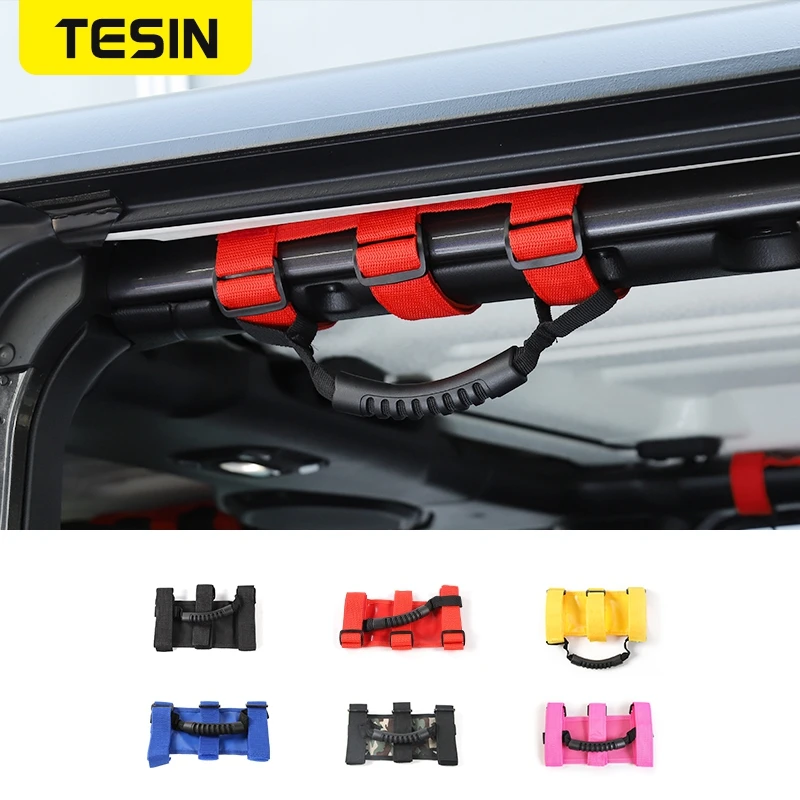 

Armrest for Jeep Wrangler TJ JK 1997-2019 Car Roll Bar Mount Side Grab Handles Kit for Jeep Wrangler JL 2018 Thbest Accessories