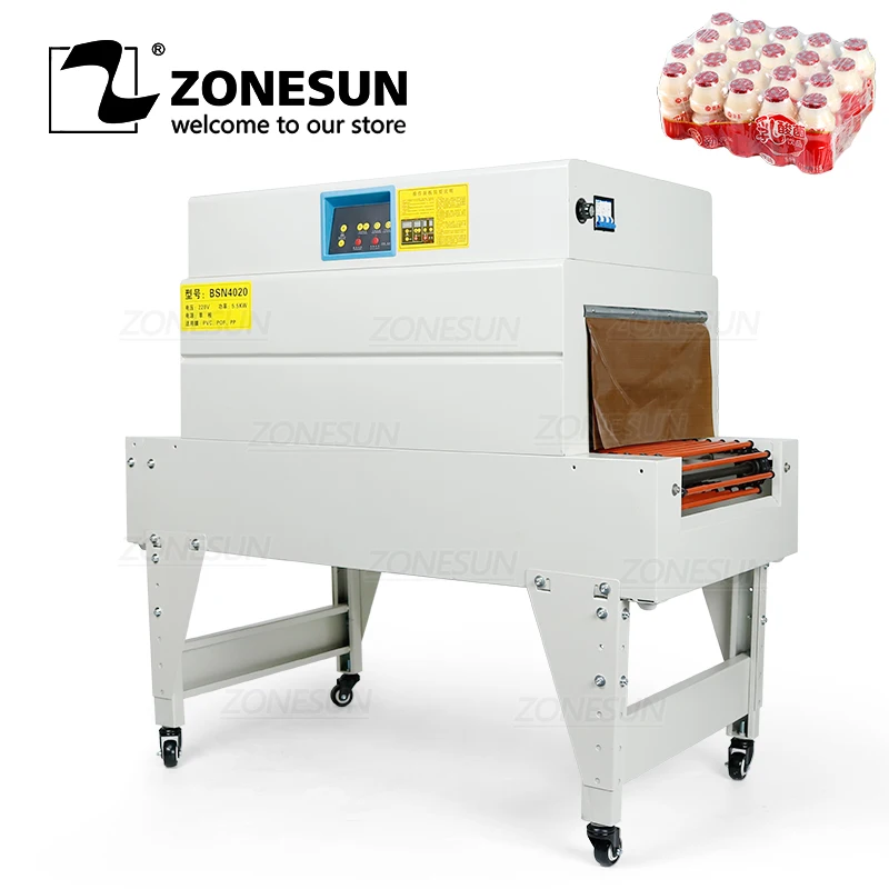 ZONESUN Heat Shrink Film Wrapping Machine Packaging Cosmetics Book Food CD Cookie Card Packing | Бытовая техника