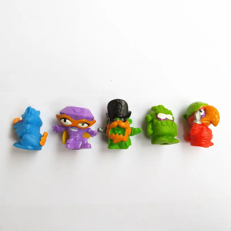 10-100 шт., мягкие фигурки Zomlings Super Zings, мусорные фигурки, 3 см, детские фигурки Kazoom SuperZings, мусорные куклы, модель игрушки для детей, играющие в подарок