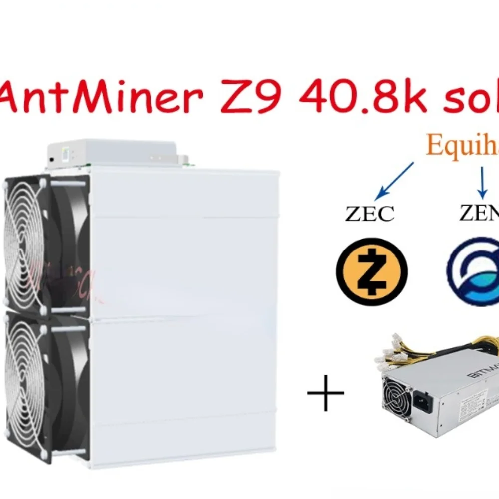 

ETH BTC Máquina de minería ASIC AntMiner Z9 42k sol/s 90% W con APW3 ++ PSU, novedad de 1150