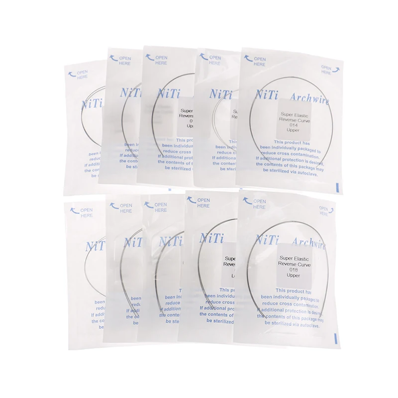 2pc NITI Archwire Dental Orthodontics Arch Wire Round&Square Shape