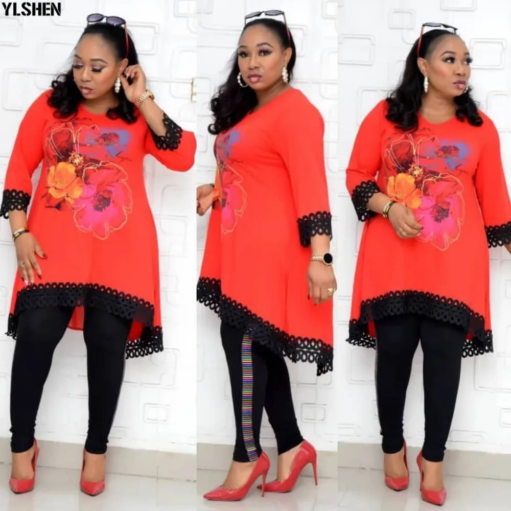 African Dresses for Women 2 Piece Set Dashiki Print Hot Drilling African Clothes Bazin Broder Riche Fashion Robe Africaine Femme 04