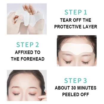 

6Pcs Anti-Aging Resistant Pads Forehead Face Anti-Wrinkle Forehead Patches Smoothing Wrinkle