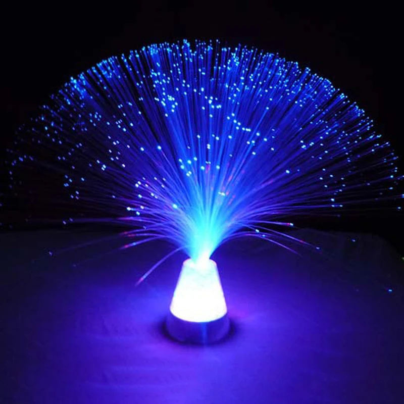 Novelty Multicolor LED Fiber Optic Light Night Lamp Holiday Christmas ...