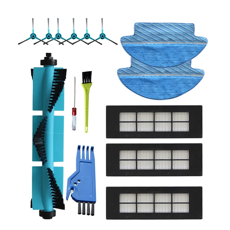 

Compatible with Conga 3090 er Accessories Main Brush, Side Brush, Rag, Mop and Filter Set