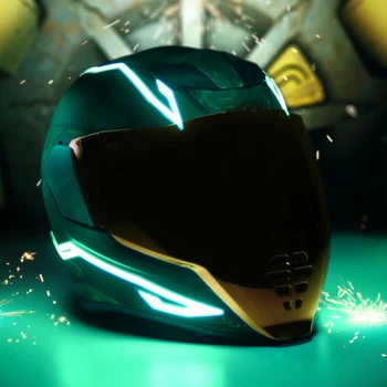 

2019 New Motorcycle Helmet Light LED DIY Black Helmet LED Light Motorbike Safety Reflective Strip Modification