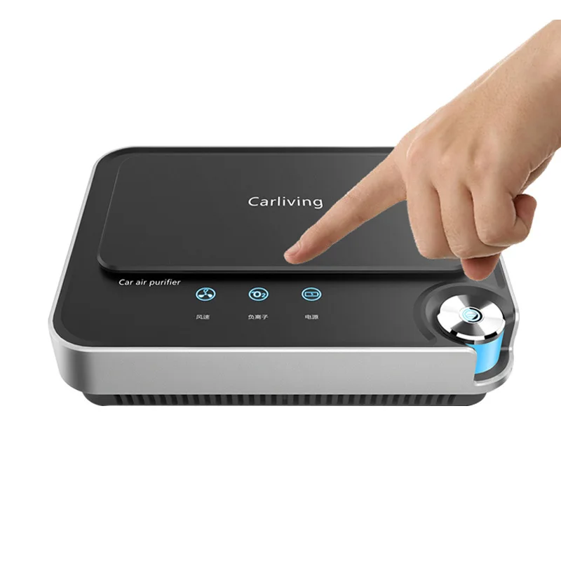 

Vehicle-borne Remote Air Purifier negative ion intelligent formaldehyde removal air cleaner with air quality inspection function
