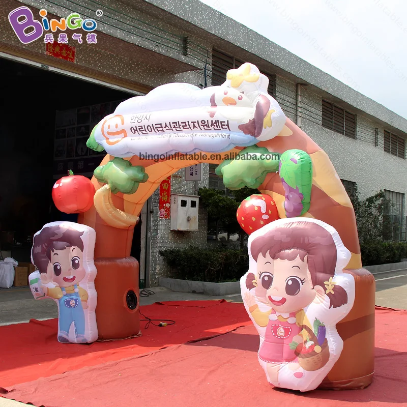 Customized 4X3 meters inflatable birthday gate /free shipping inflatable decorative arch toys