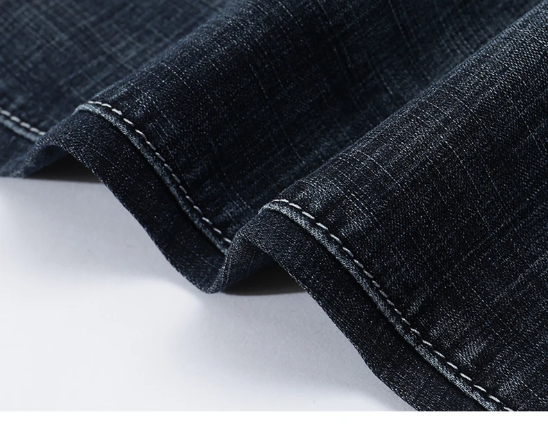 Mens Jeans Black Famous Brand Slim Straight 2020 Autumn Full Length Trousrs Men's Clothing High