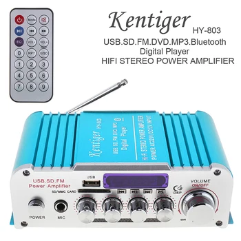 

2CH HI-FI Bluetooth Car Audio Power Amplifier Auto FM Radio Player Support SD / USB / DVD / MP3 Input for Car Motorcycle Home