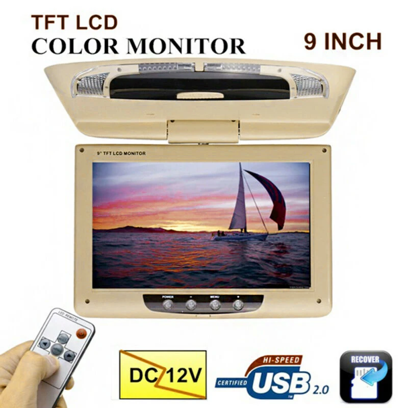 

Wide Voltage Reversing Image Display Car Ultra-Thin Ultra-Light 9 Inch High-Definition Car Ceiling Display