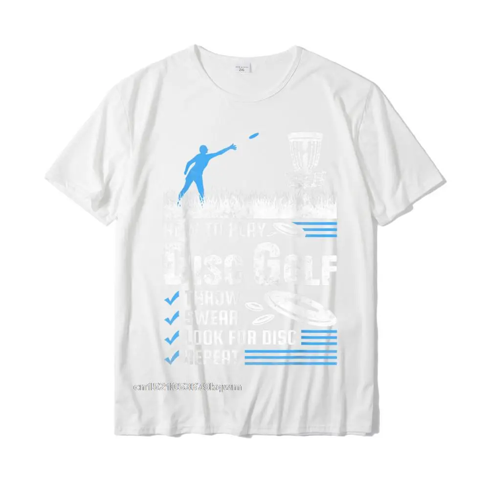 Summer Top T-shirts Short Sleeve Unique Brand Men April FOOL DAY Tees Unique Tee Shirt Crewneck Pure Cotton Wholesale Funny How To Play Disc Golf T-Shirt__4441 white