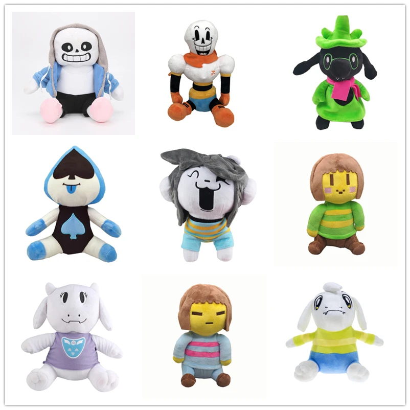 Плюшевая игрушка Sans Frisk Chara Asriel Lancer Temmie Toriel мягкая на день рождения для детей