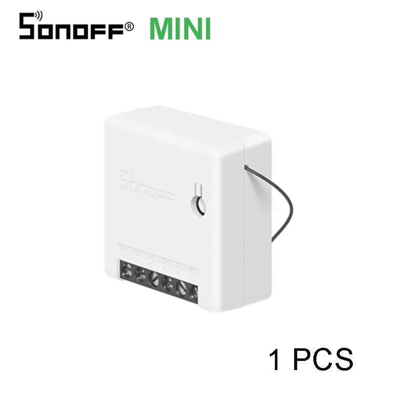 1-10pcsSONOFF Мини Wifi DIY умный коммутатор двухсторонняя проводка модули домашней автоматизации совместимы с eWelink Alexa amazon Google Home - Комплект: Sonoff Mini 1pcs