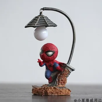 

Avenger alliance Spider Man cartoon penholder Marvel miyazaki lovely chair dragon small night craft statues Home decoration dies