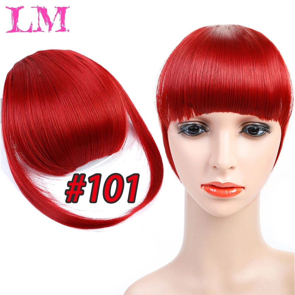 LiangMo синтетические челки термостойкие парик короткие волосы женщина рожденная короткие поддельные волосы челка удлиненные черные волосы клип