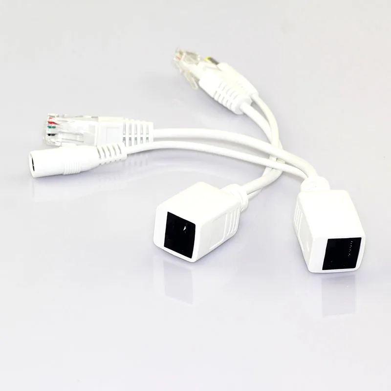 10 пар 12 в кабель адаптер POE Rj45 POE сплиттер инжектор комплект питания разделитель жил кабеля Combiner Cctv аксессуары N11