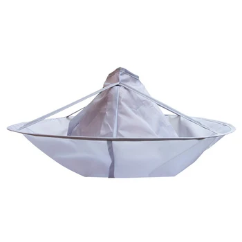 Kaufen 1pc Haar Warp DIY Haar Schneiden Mantel Regenschirm Cape Salon Barber Hause Friseur Cape Abdeckung Tuch Haar Zubehör