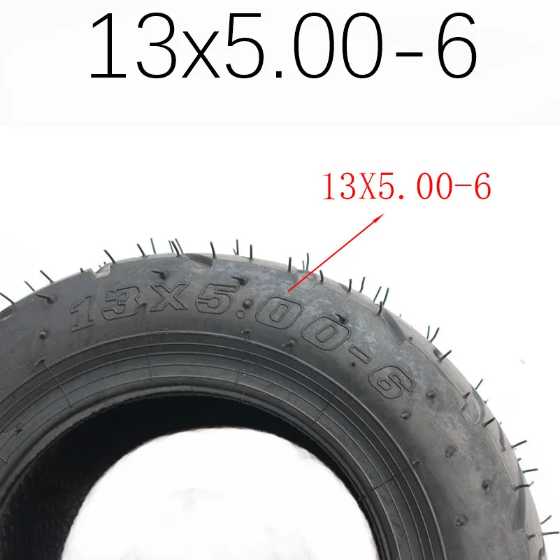 Новейшая Высококачественная 13x5. 00-6 бескамерная покрышка для газона подходит для квадроцикла квадроцикл Go Kart скутер мини-багги косилка ATV GO-kart шина
