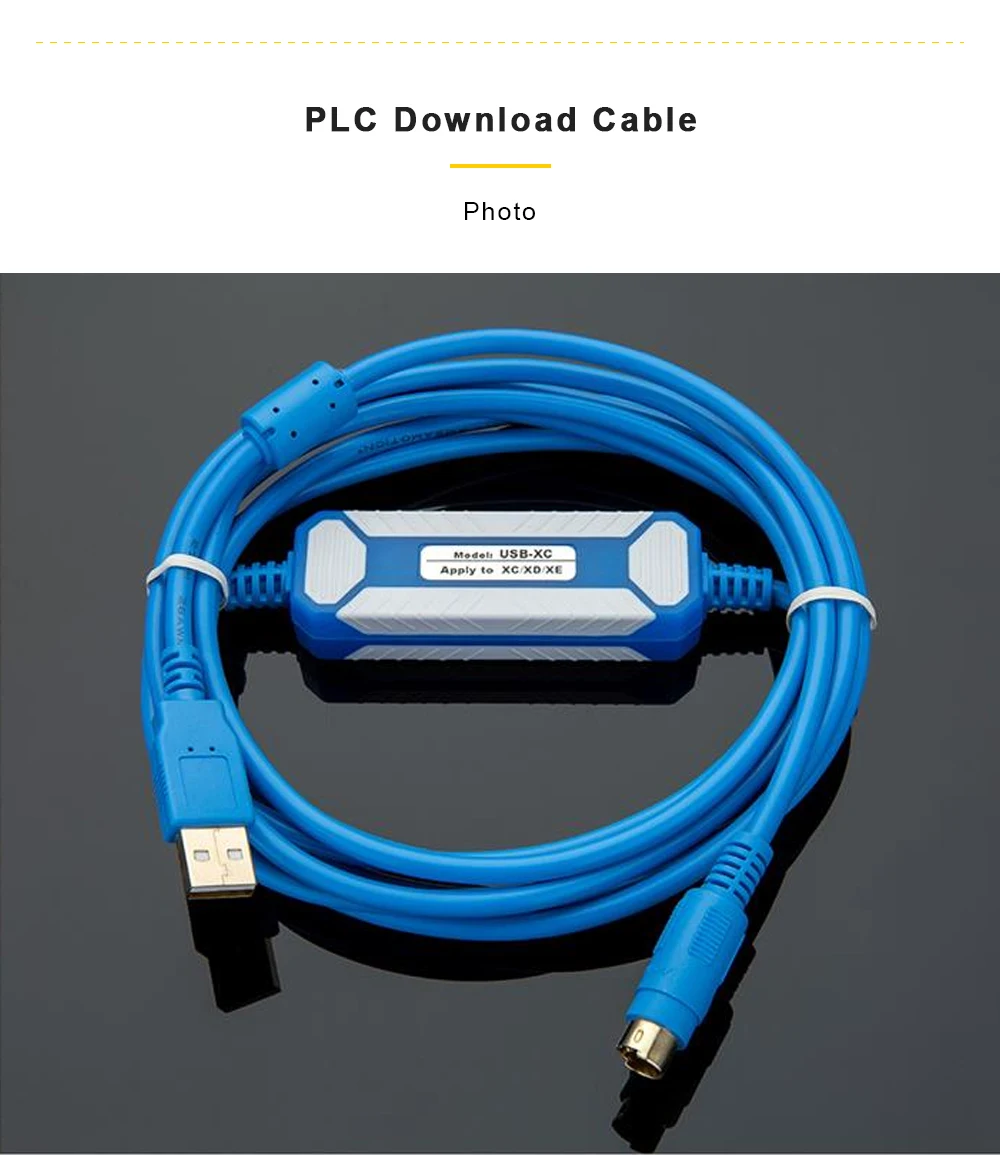 xc5, xd xe series, plc, cabo de download de dados