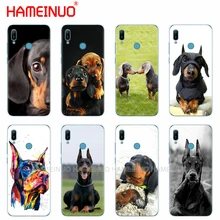 Силиконовый чехол для телефона huawei Y5 Y6 Y7 Y9 PRO PRIME honor 8s 8a 20 LITE PRO 10i view 20 V20 Dachshund собака добермана