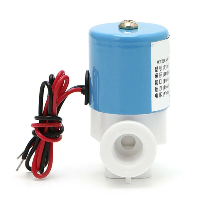 G1/4 Соленоидный клапан пластиковый нормально закрытый 2 способа 12 V/DC 0-120PSI 0-0.8MPa набор