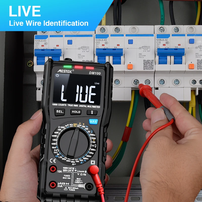 MESTEK DM100C Digital Multimeter Have Spain and Poland Warehouse High Speed Smart Double Core T-rms NCV Temperature multimeters