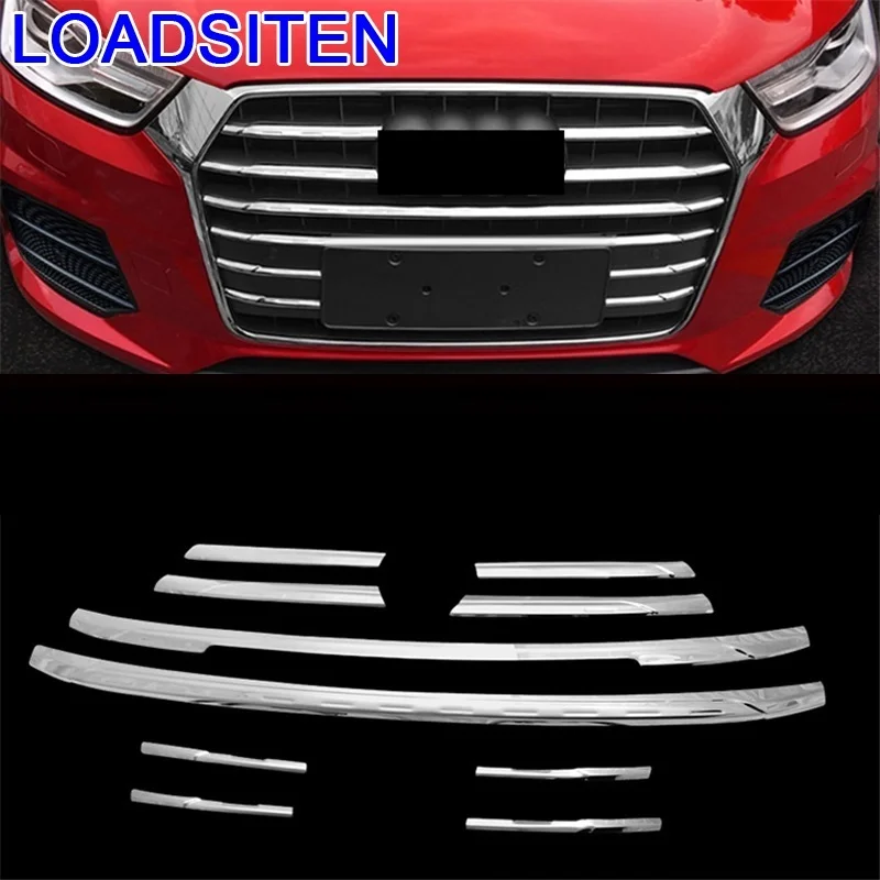 

Car Automobile Auto Chromium Body Front Bumper Rear Fog Lamp Exterior Bright Sequins Mouldings Trim 16 17 18 FOR Audi Q3