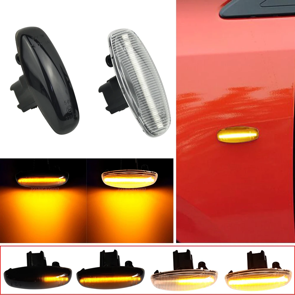 

Flowing Dynamic LED Turn Signal Side Marker Light For Toyota Yaris Vios Sequential Lamp Indicator 2014 2015 2016 2017 2018 2019