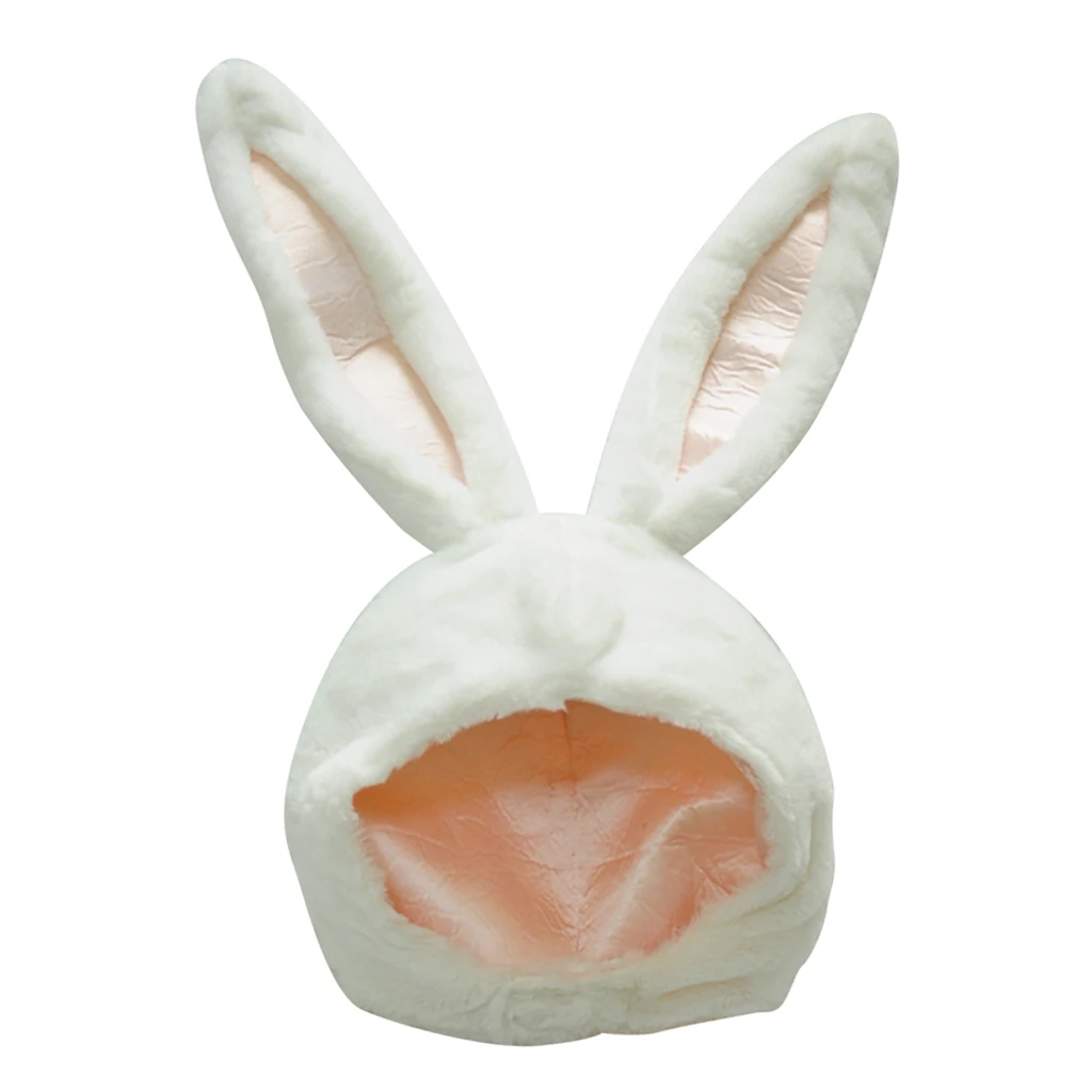 CUTE GIRL HAT PLUSH RABBIT BUNNY EARS HAT EARFLAP CAP HEAD WARMER PHOTO PROPS
