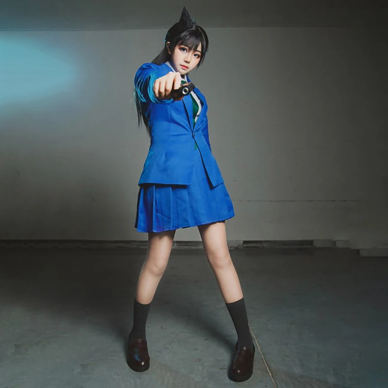Detective Conan Rachel Moore Mouri Ran Women Outfits Halloween Carnival Party Suit