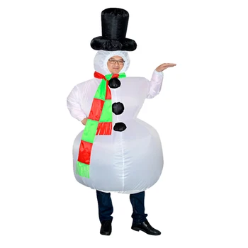 

Santa Claus Inflatable Costume Snowman Cosplay Costume Halloween Party Festival Stage For Chidlren Adults Cartoon Doll Clothing