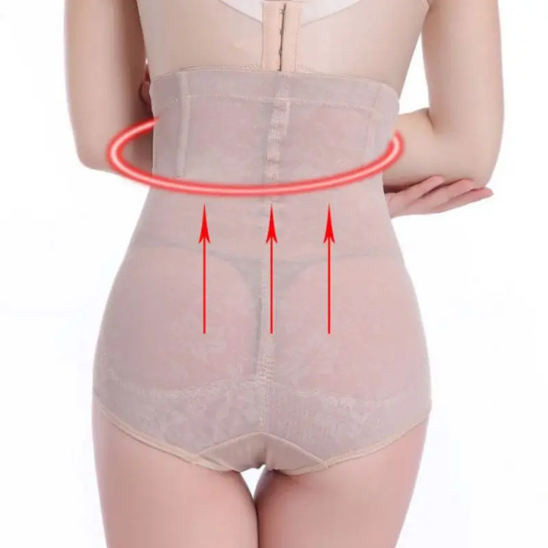 Для женщин Высокая Талия тренер пластика Управление трусики Body Shaper Корсеты бедра Корректирующее белье нижнее белье с крючками