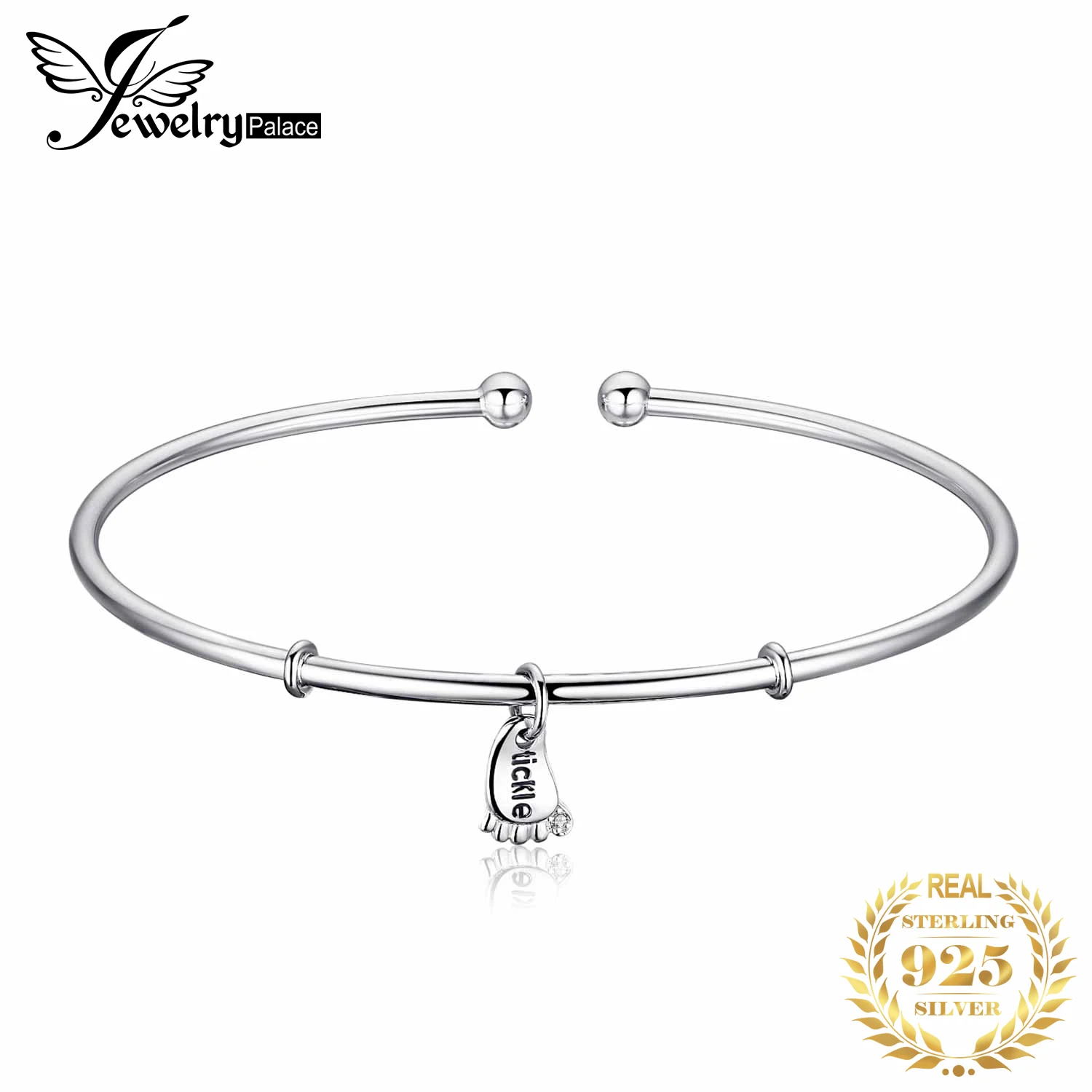 Foot Love Bracelet Silver Bracelet Charm Bracelet Cuff Bangles 925 Sterling Silver Bracelets For Women Silver 925 Jewelry Making