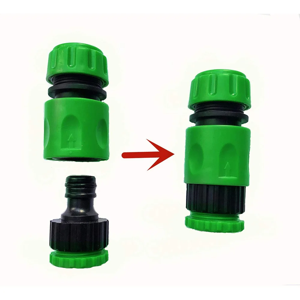 Connecteurs rapides ABS pour tuyau d'eau de jardin, 1/2 pouces, adaptateur  de couplage, ensemble d'extension de Joint pour l'irrigation, raccord de  lavage de voiture - AliExpress