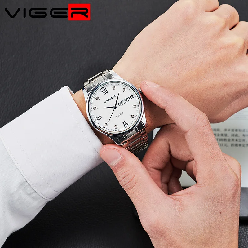 

Viger Wagner Creative Calendar Business MEN'S Watch Cool Trend Brand Quartz Watch Men's Waterproof