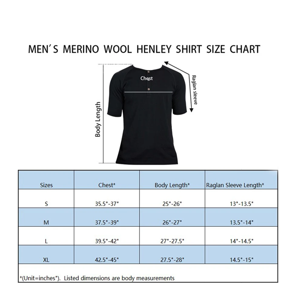 Мужская футболка Хенли из мериносовой шерсти, мериносовая шерсть, мужская спортивная футболка для бега, походов, улицы, Влагоотводящая, размер s-xl, Черная