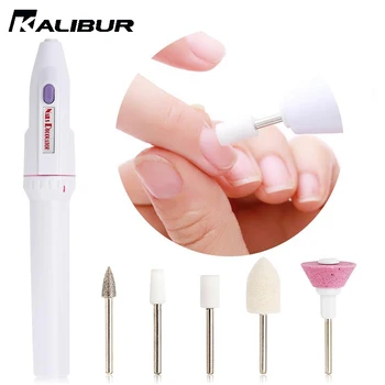 

KALIBUR Electric Nail Drill Kit Set Portable Pen Pedicure Grinding Burnishing Machine Pedicure Kit Use With Battery