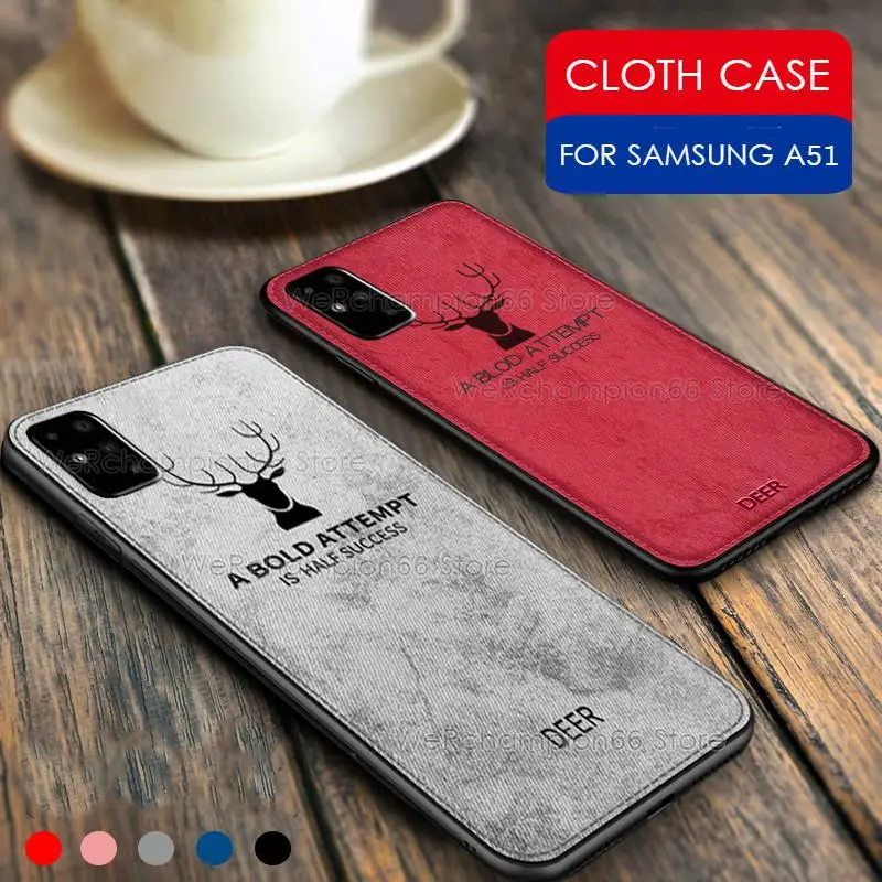 

For Samsung S20 S10 S9 S8 A21 A51 A01 M30S A10S A20S Case Fabric Cloth Texture Soft Back Cover ForGalaxy A10 A20 A30 A40 A50 A70