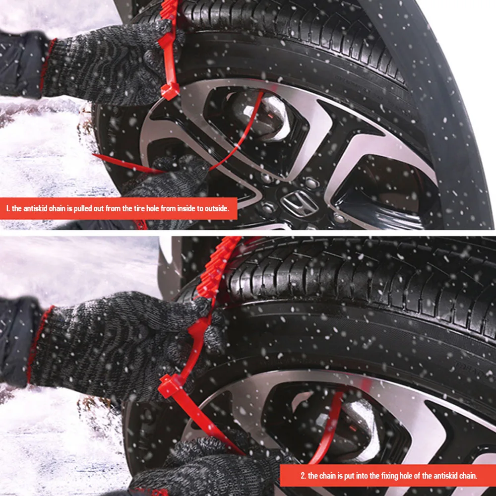 Автомобильные цепи для снега зимние шины колеса аварийные противоскользящие шины для большинства автомобилей внедорожники универсальные цепи для снега прочные 20 шт