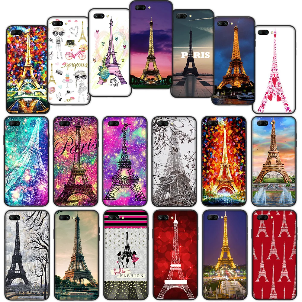 Чехол-накладка для Huawei Mate 30 20 Lite Y6 Y7 Pro P Smart Z Plus с изображением Эйфелевой башни