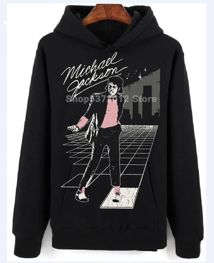 Michael Jackson Billie Jean Hoodies Sweater King Of Pop Graphic Tee O-Neck Fashion Casual High Quality Print |