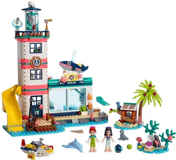 

Girl Friends Lighthouse Rescue Center Building Block Compatible Lepining Friends 41380 Brick Toys for Girls Toys for Children