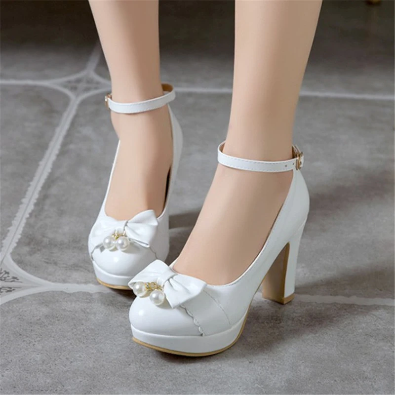 white elegant heels